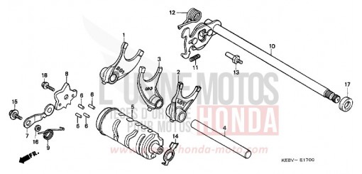 TAMBOUR DE CHANGEMENT CA125W de 1998